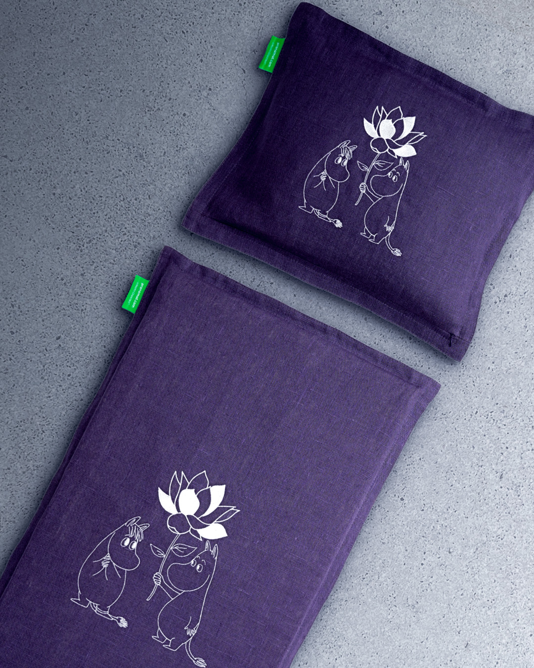 Pranamat + Polštář (Lavender) Moomin kolekce