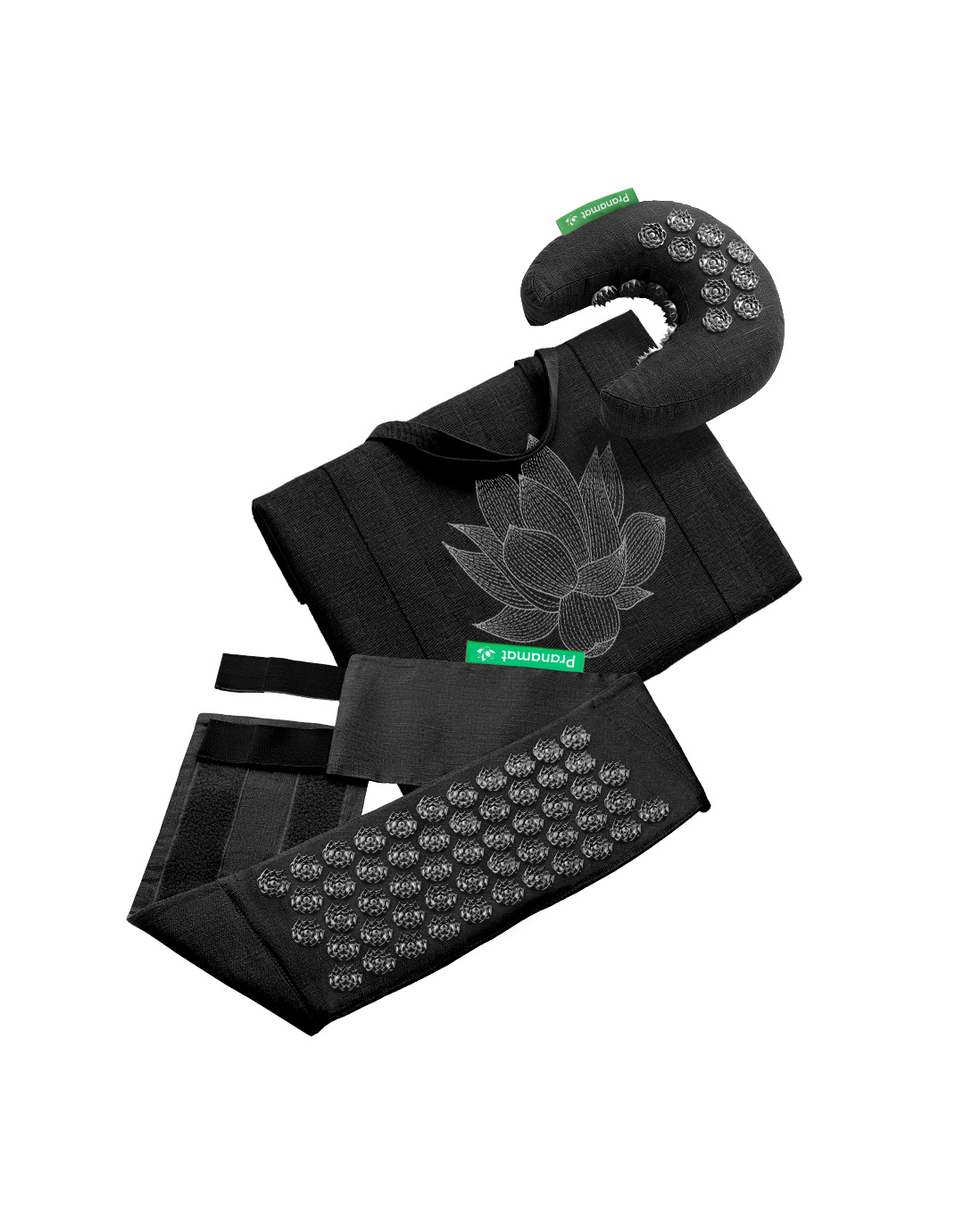 Pranamat Set (Měsíček + Pranamat Belt + Velká taška) Černá