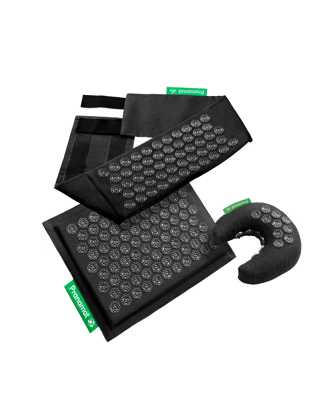 Pranamat Set (Mini + Měsíček + Belt) Černá