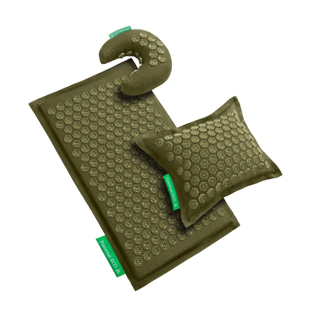 Masážní set Pranamat (Podložka + Polštář  + Měsíček)