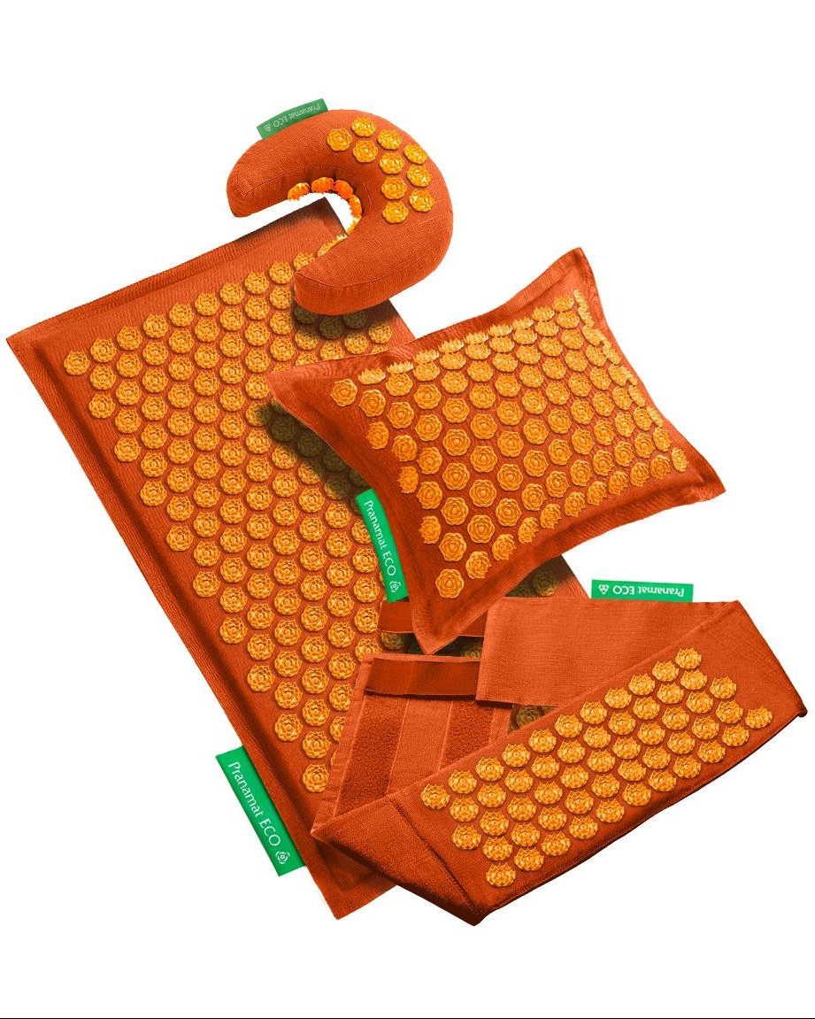 Masážní set Pranamat (podložka + polštář + měsíček + belt)