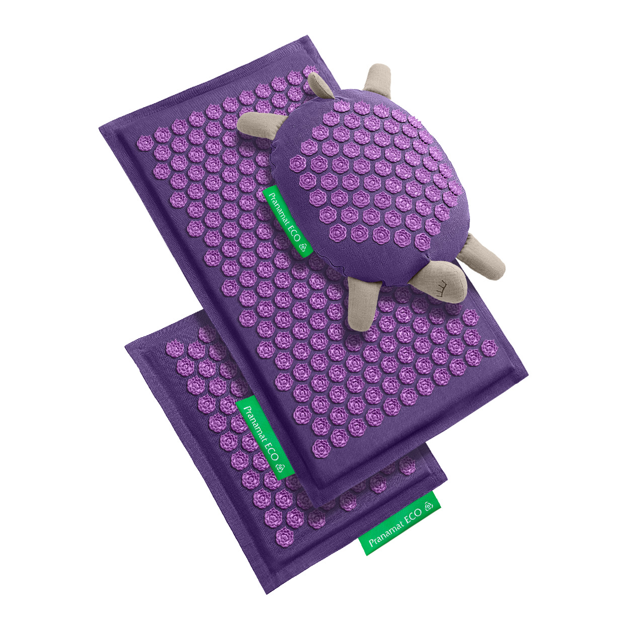 Pranamat + Mini Podložka + Masážní želva (Levandulová/Levandulová)