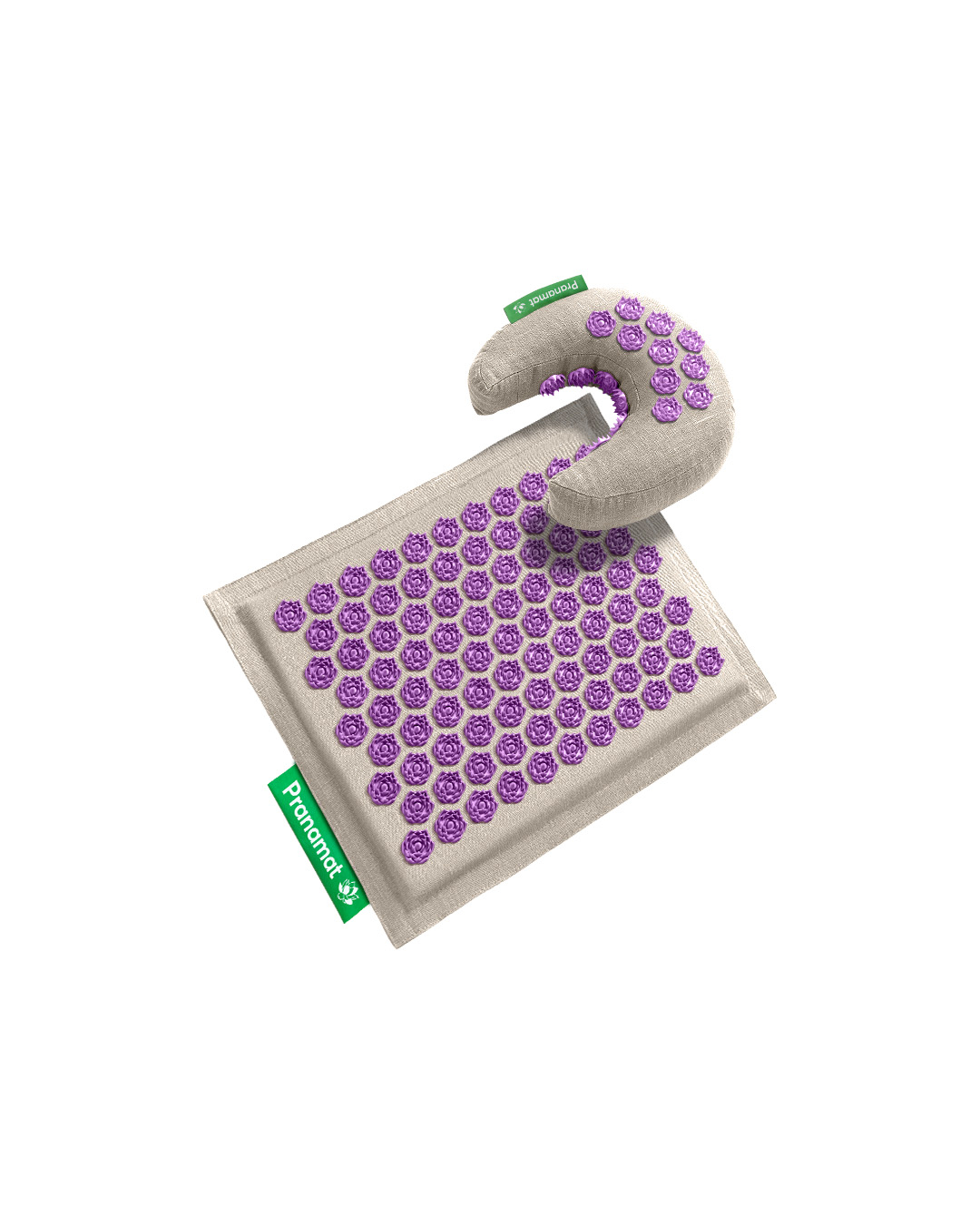 Pranamat Set (Mini + Měsíček)  Přírodní /Levandulová