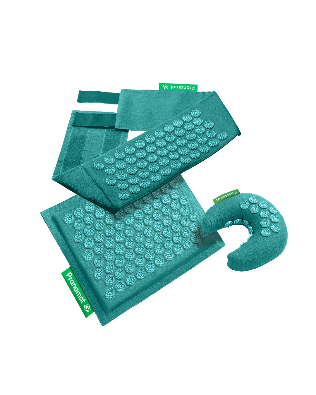 Pranamat Set (Mini + Měsíček + Belt)  Tyrkysová