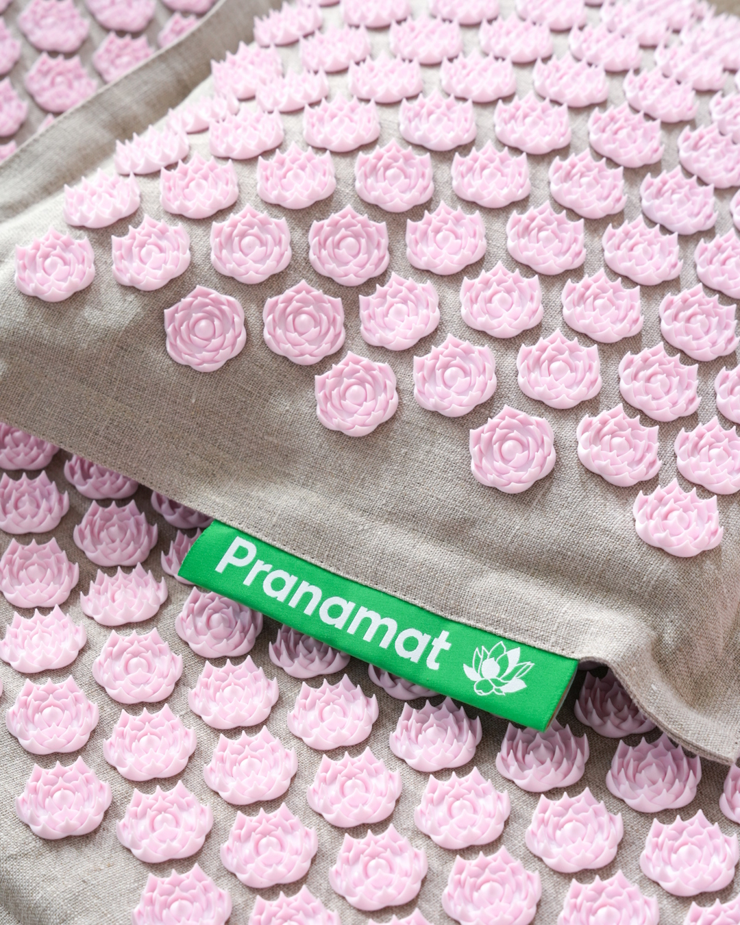 Pranamat + Polštář (Natural & Pink)