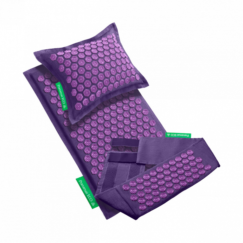 Pranamat Set (Podložka + Polštář + Belt) Lavender