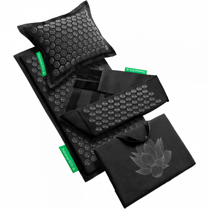 Pranamat + PranaPillow + Big Bag + PranaBelt (Black)