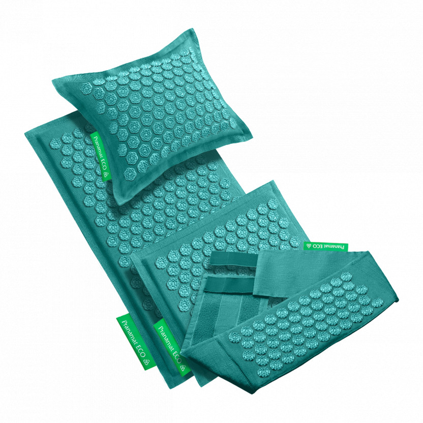 Pranamat + PranaPillow + Mini + PranaBelt (Turquoise)