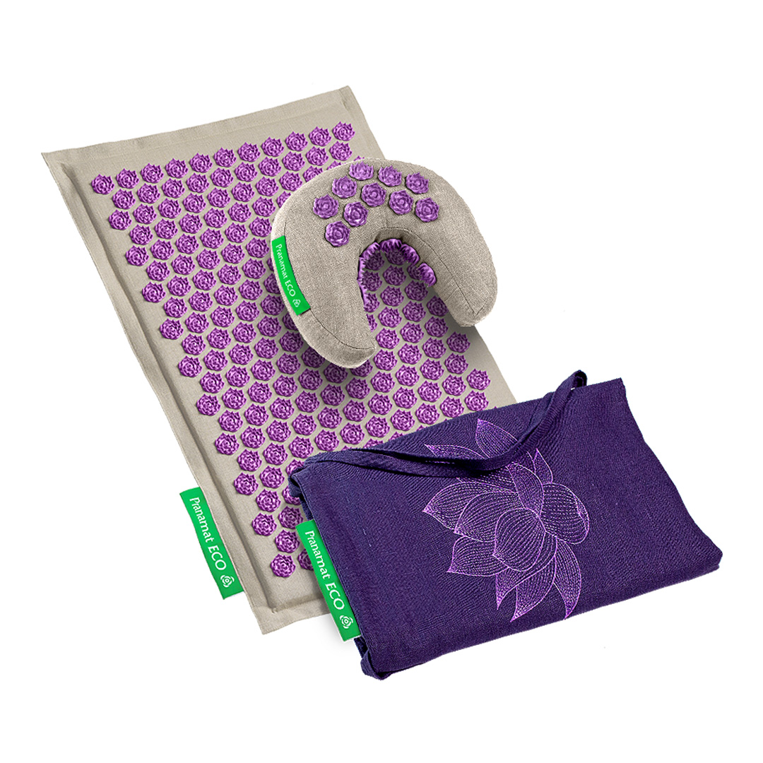 Pranamat + PranaMoon + BigBag (Natural/Violet)