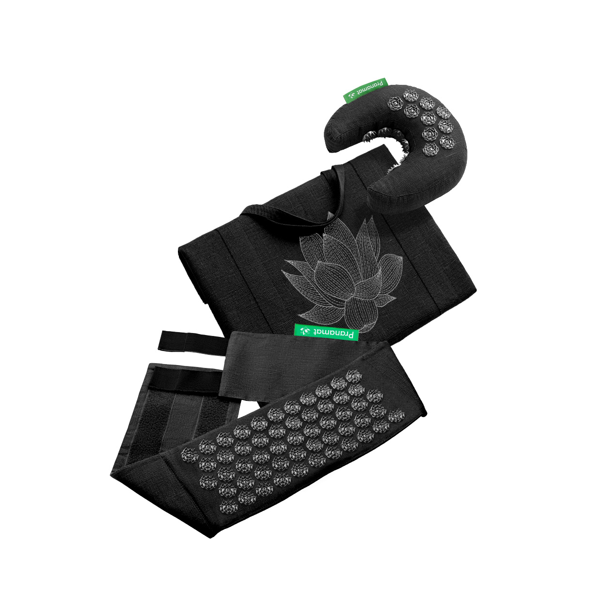 Pranamat Set (Měsíček + Pranamat Belt + Velká taška) Černá