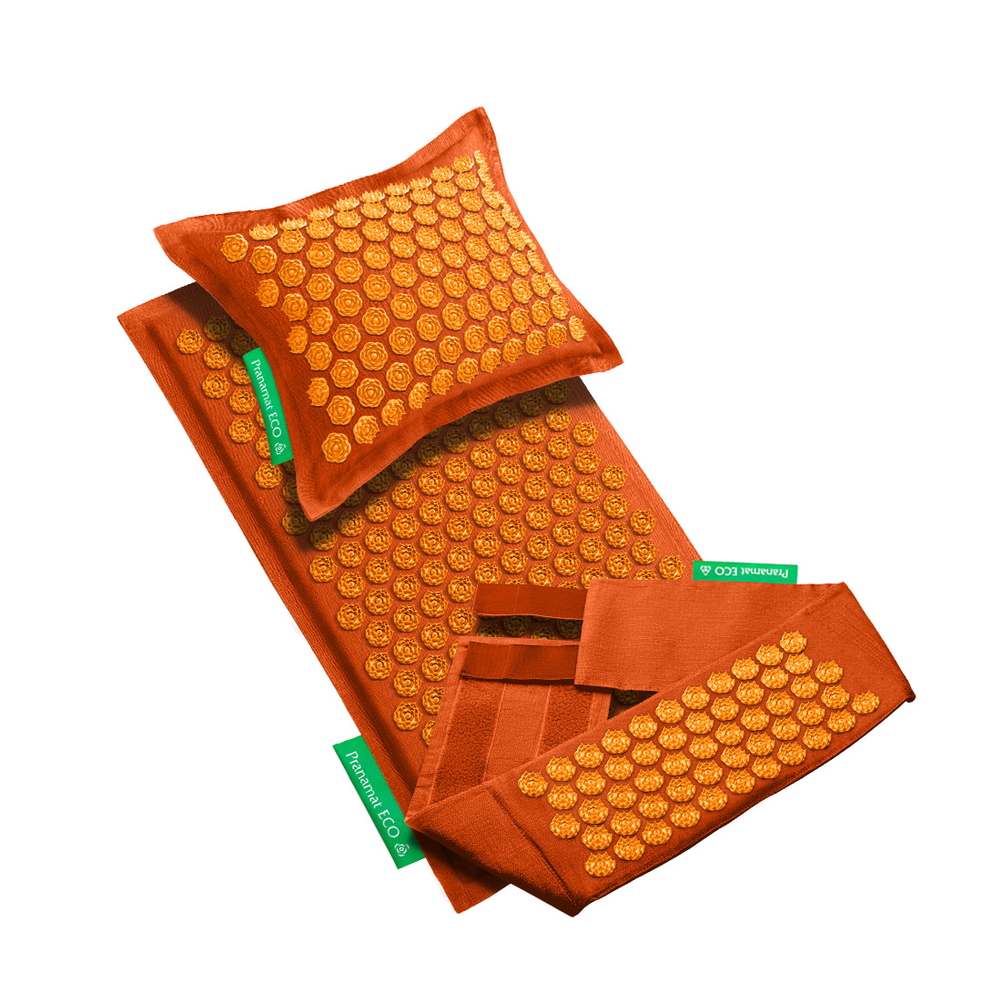 Masážní set Pranamat (podložka + polštář + belt)