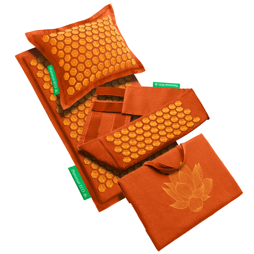 Masážní set Pranamat (podložka + polštář + belt + taška)