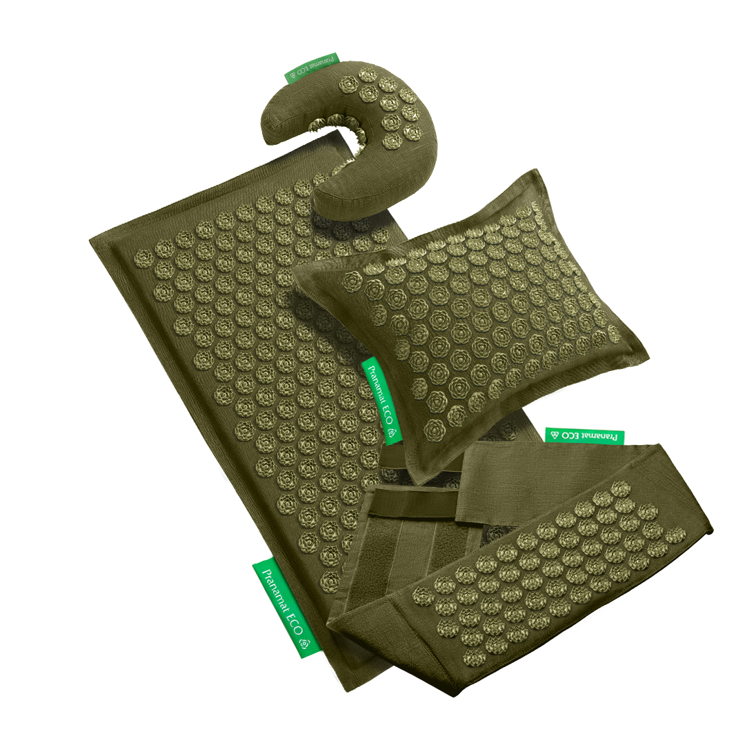 Masážní set Pranamat (Podložka + Polštář + Měsíček + Belt)