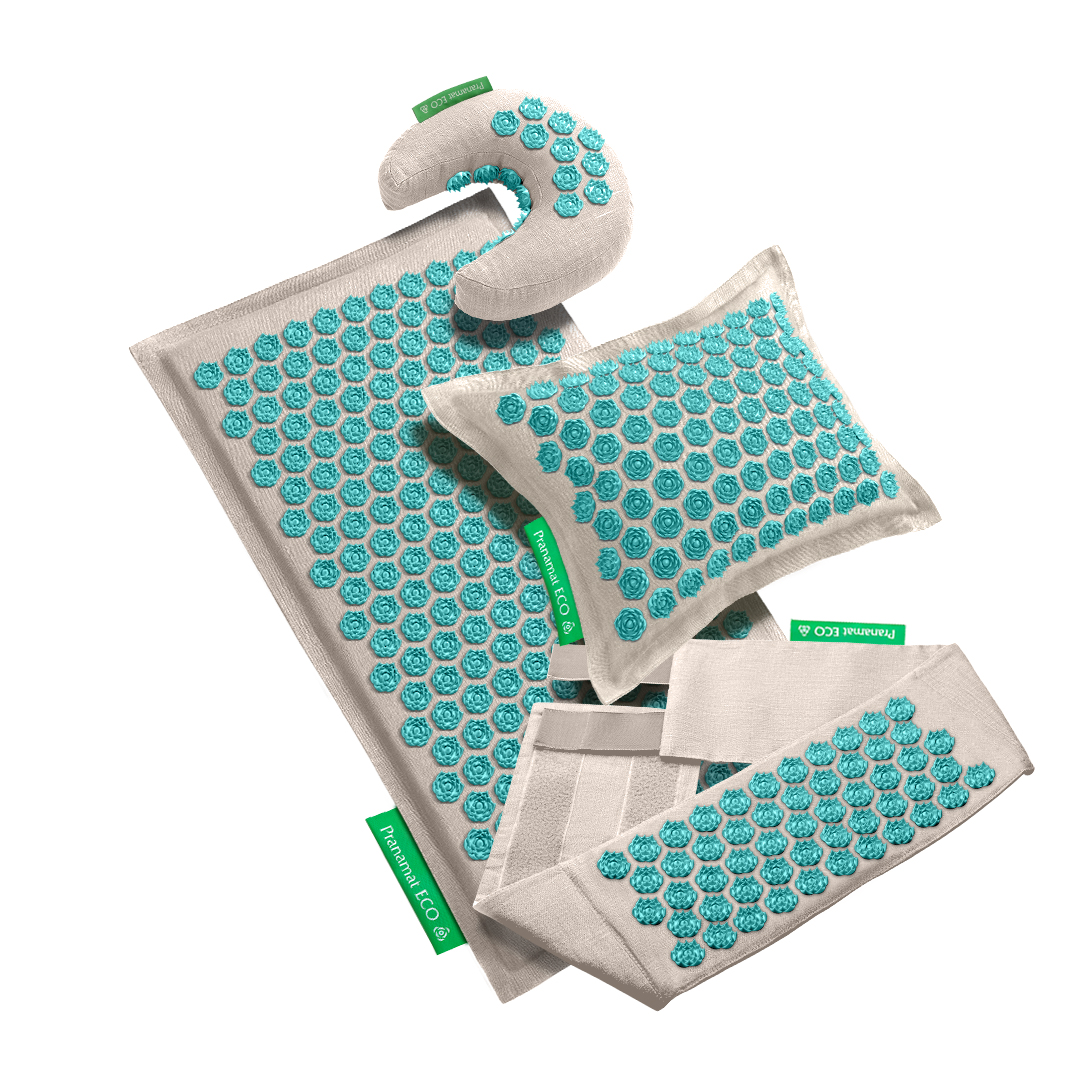 Masážní set Pranamat (Podložka + Polštář + Měsíček + Belt)