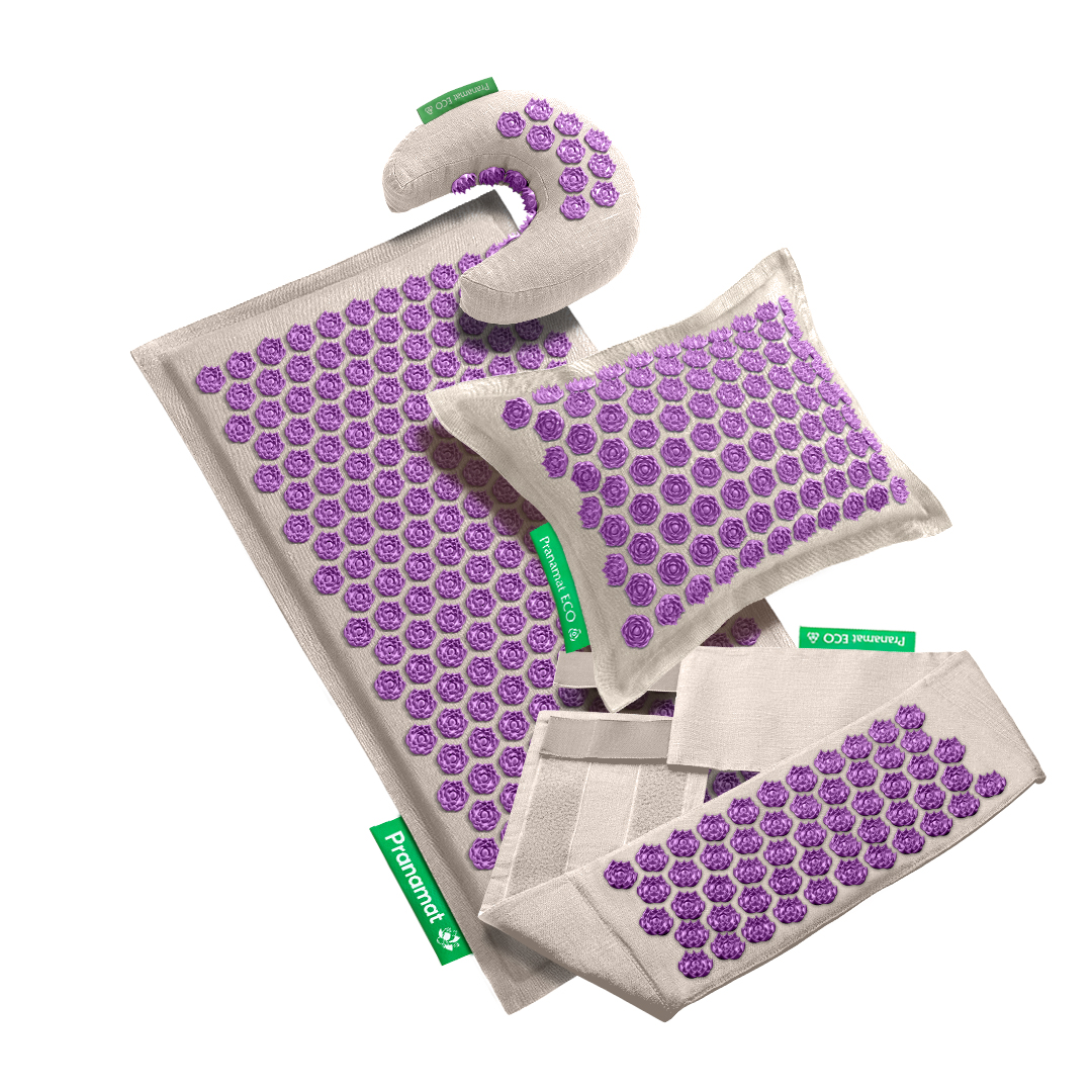 Masážní set Pranamat (Podložka + Polštář + Měsíček + Belt)