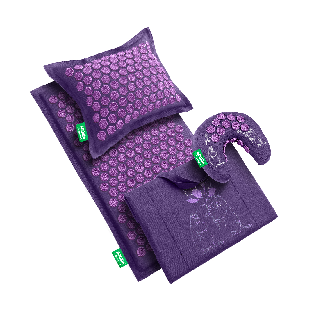 Masážní set Pranamat (Podložka + Polštář + Měsíček + Taška) Moomin